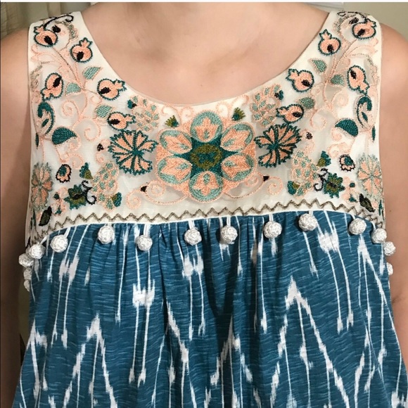 Anthropologie Floreat Cascata Embroidered Tunic - Picture 4 of 4